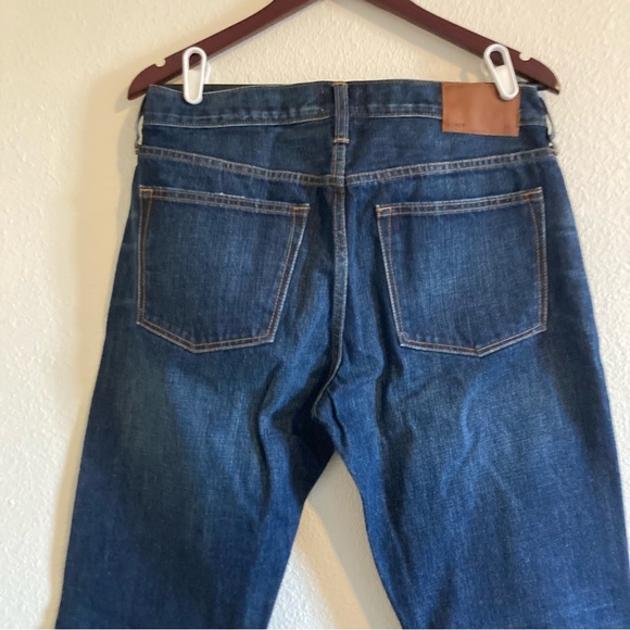 NWT J.Crew Mercantile Men's Blue 770 Stretch Straight Fit Jeans Size 32 x 34 - Picture 6 of 9